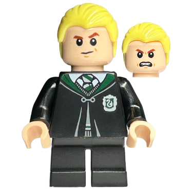 Draco Malfoy - Black Torso Slytherin Robe, Black Short Legs | hp254