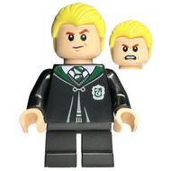 Draco Malfoy - Black Torso Slytherin Robe, Black Short Legs | hp254