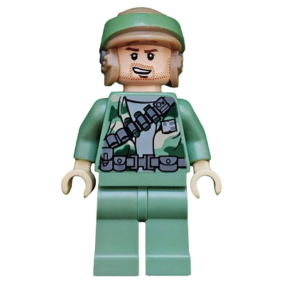 Commando rebelle d'Endor - Barbe de trois jours | sw0368