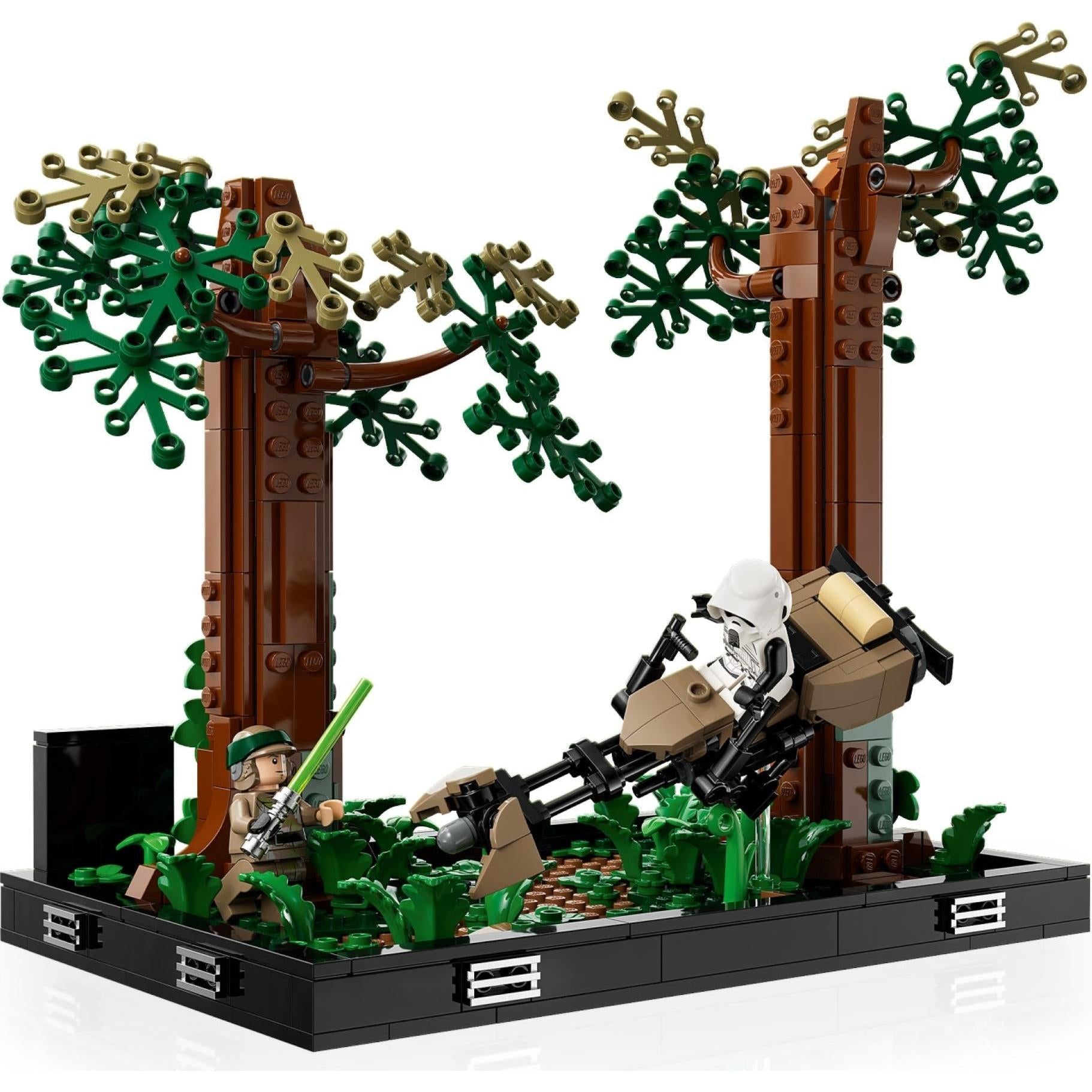 Diorama de la poursuite en speeder sur Endor | Star Wars | 75353