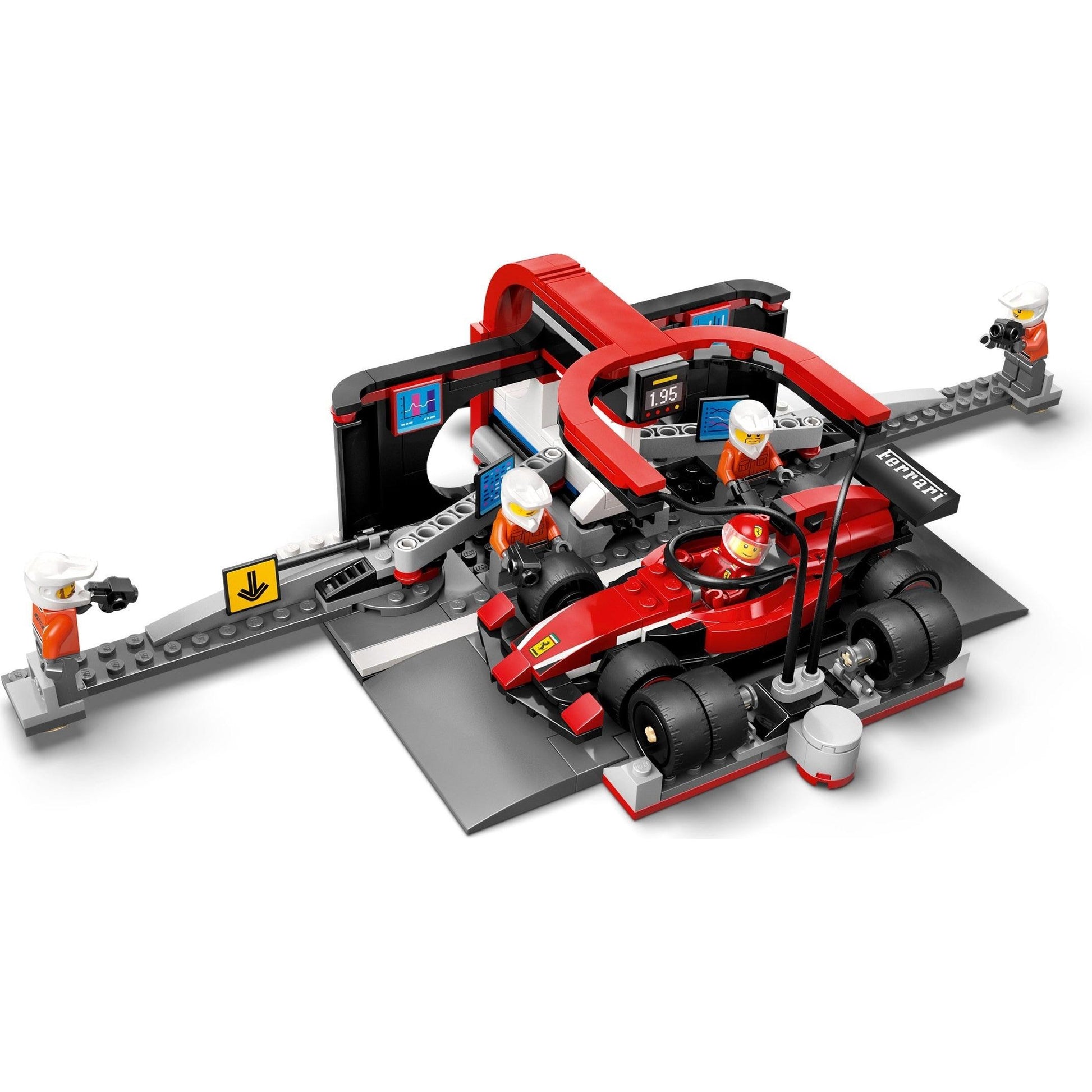F1 Pit Stop & Pit Crew with Ferrari Car | City | 60443