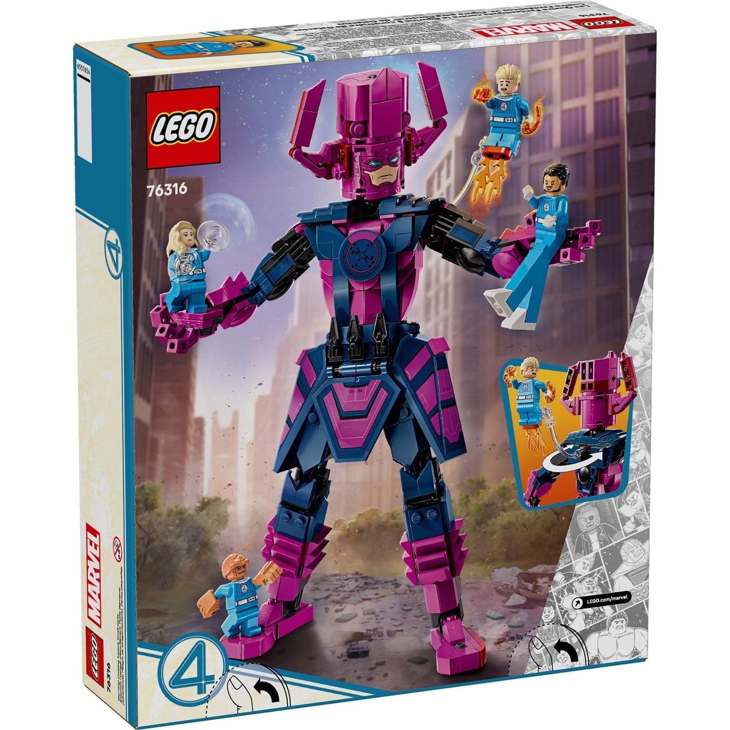 Fantastic Four vs. Galactus Construction Figure | Marvel Super Heroes | 76316