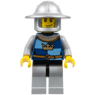 Fantasy Era - Crown Knight Quarters, Helmet with Broad Brim, Vertical Cheek Lines | cas426
