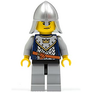 Fantasy Era - Crown Knight Scale Mail with Crown, Helmet with Neck Protector, Scowl | cas337
