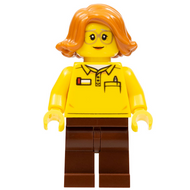 Female, Toy Store Worker (LEGO Logo on Reverse of Torso) | twn381
