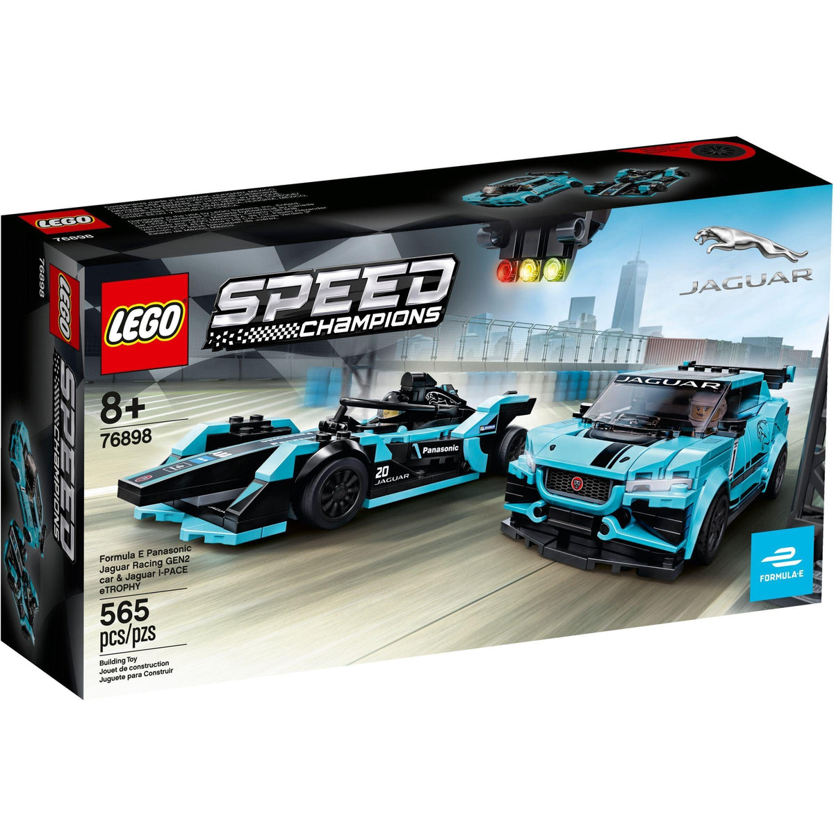 Formula E Panasonic Jaguar Racing GEN2 Car & Jaguar I-PACE eTROPHY | Speed Champions | 76898