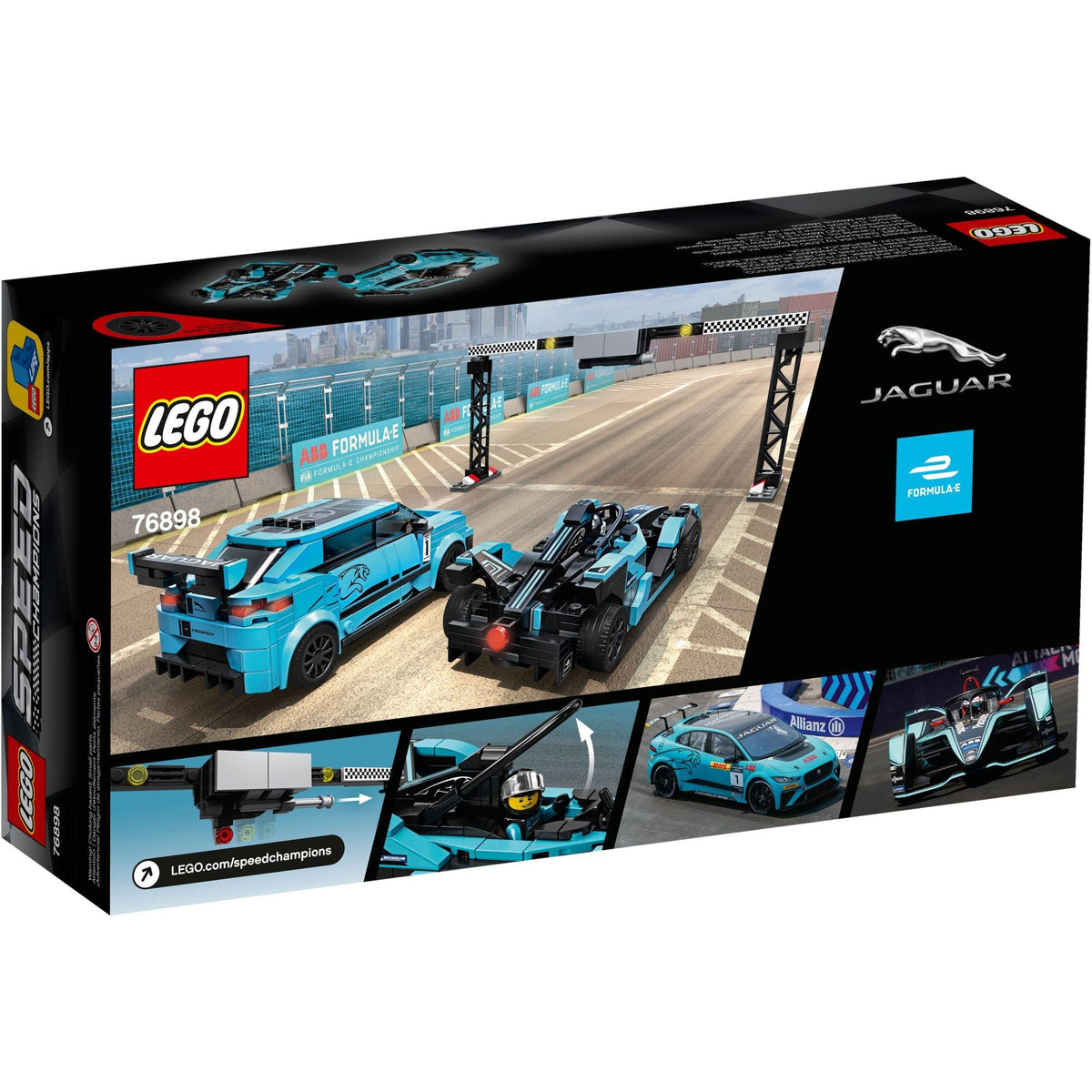 Formula E Panasonic Jaguar Racing GEN2 Car & Jaguar I-PACE eTROPHY | Speed Champions | 76898