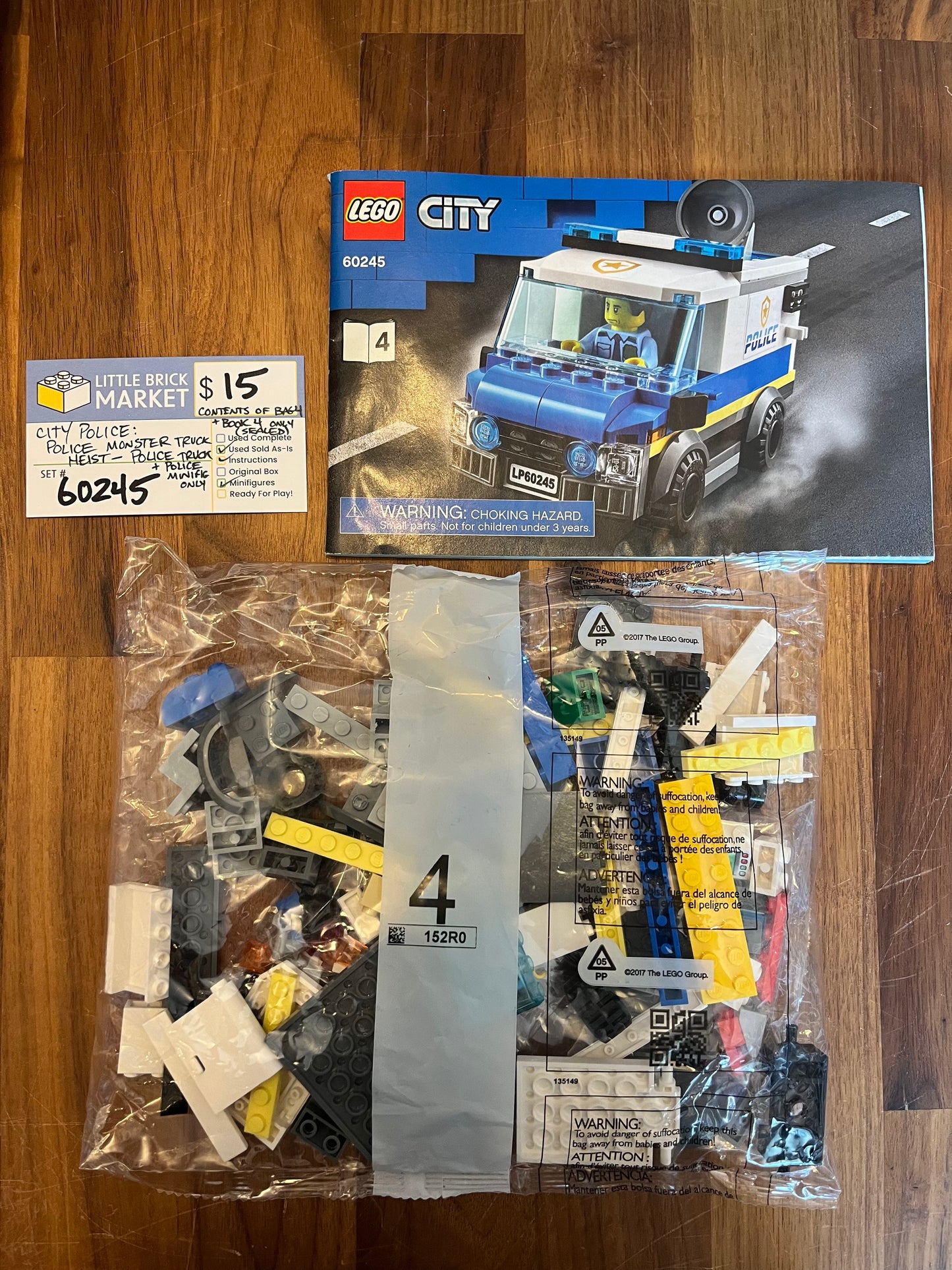 60245 - City Police Truck + Minifigure CTY1137