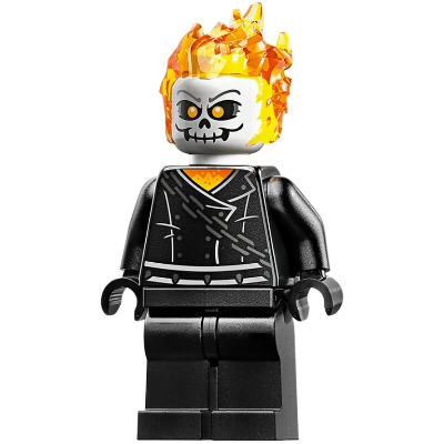 Ghost Rider, Johnathon 'Johnny' Blaze - White Head, Belt with Spikes | sh0861