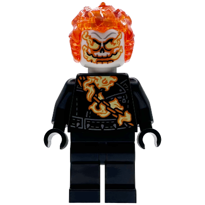 Ghost Rider, Johnathon 'Johnny' Blaze - White Head, Flaming Chain | sh1095