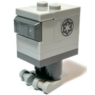 Gonk Droid (GNK Power Droid), Light Bluish Gray Body and Feet, Imperial Logo | sw1252