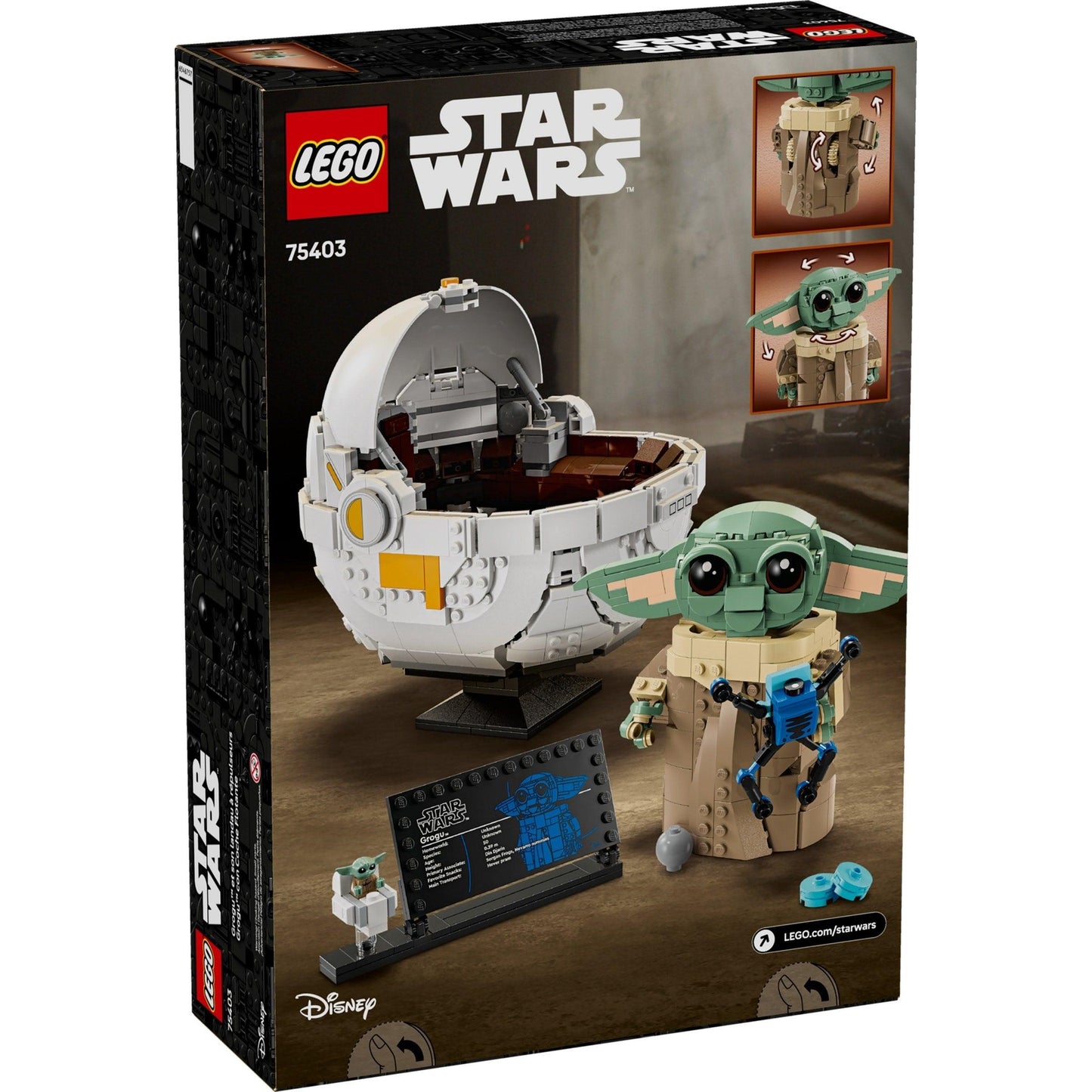 Grogu with Hover Pram | Star Wars | 75403