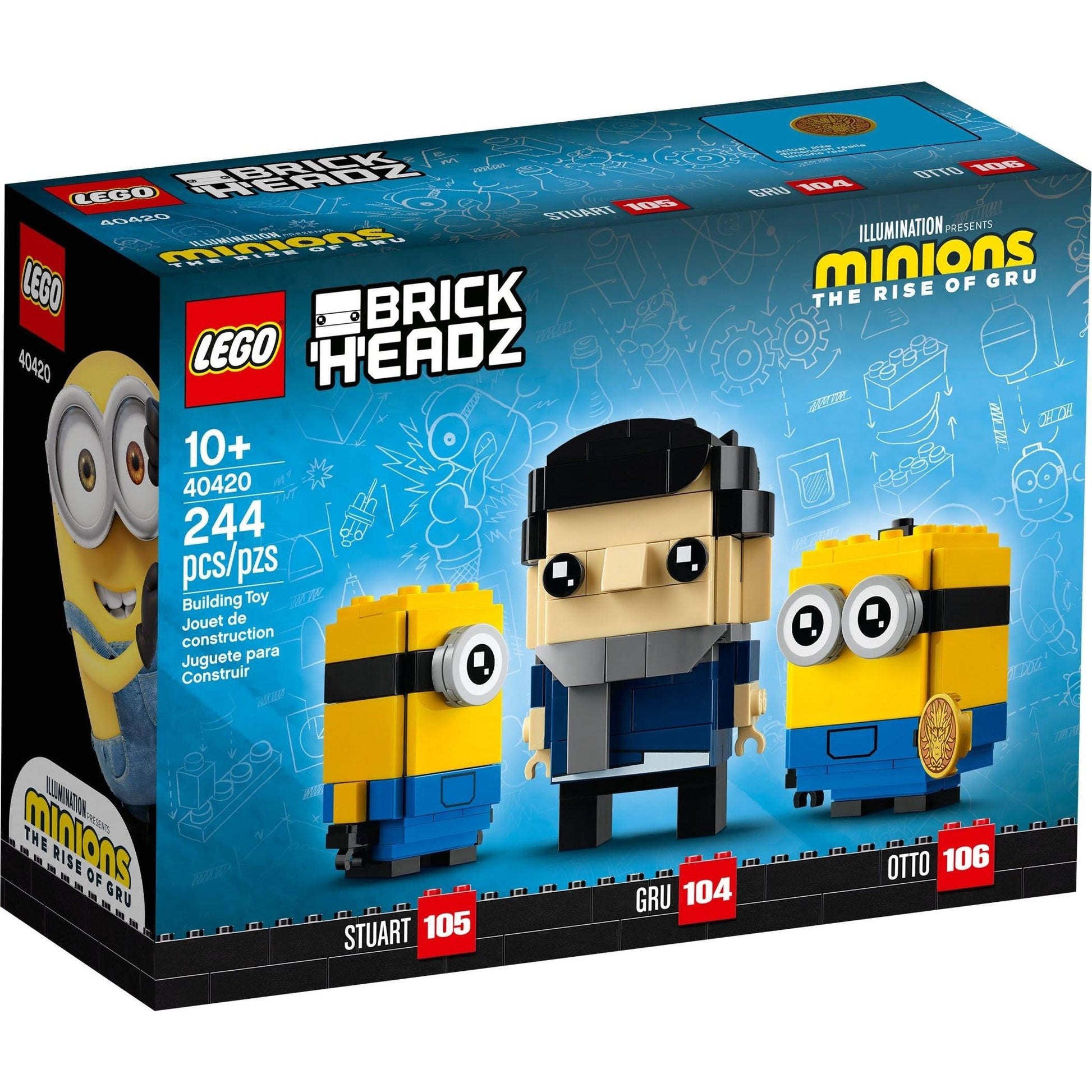 Gru, Stuart and Otto | BrickHeadz | 40420
