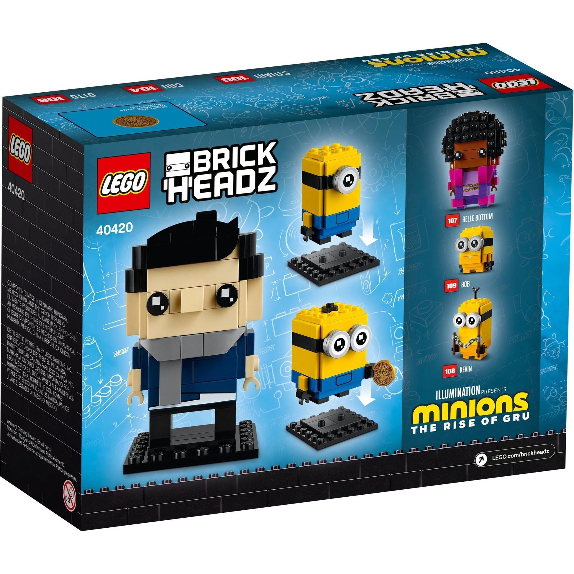 Gru, Stuart and Otto | BrickHeadz | 40420