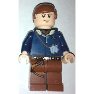 Han Solo - Light Nougat, Reddish Brown Legs with Holster (2010) | sw0088a