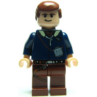Han Solo - Jambes brun rougeâtre couleur nougat clair avec étui