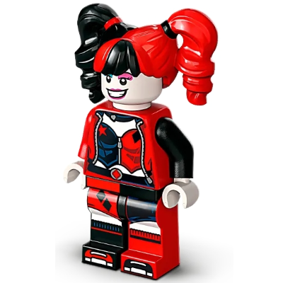 Harley Quinn - Tresses, fard à paupières bleu foncé et rose foncé | sh0838