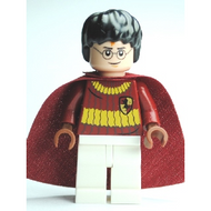 Harry Potter - Uniforme de Quidditch rouge foncé avec cape et jambes blanches | hp110