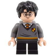 Harry Potter - Gryffindor Sweater with Crest, Black Short Legs | hp265