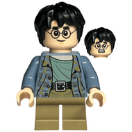 Harry Potter - Sand Blue Jacket, Dark Tan Short Legs, Grin / Scared | hp316