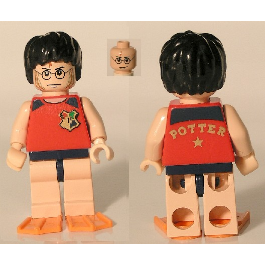 Harry Potter - Tournament Sleeveless Shirt and Swim Trunks, Flippers | hp066