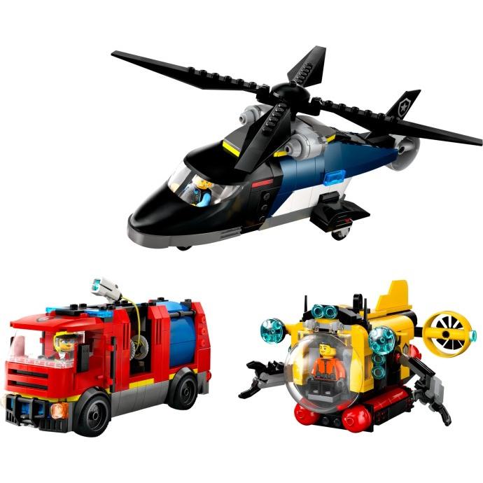 Helicopter, Fire Truck & Submarine Remix | City | 60462
