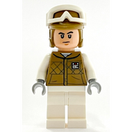 Hoth Rebel Trooper Dark Tan Uniform and Helmet, White Legs | sw1187