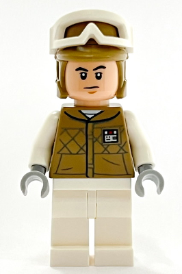Soldat rebelle de Hoth, uniforme et casque beige foncé, jambes blanches | sw1187
