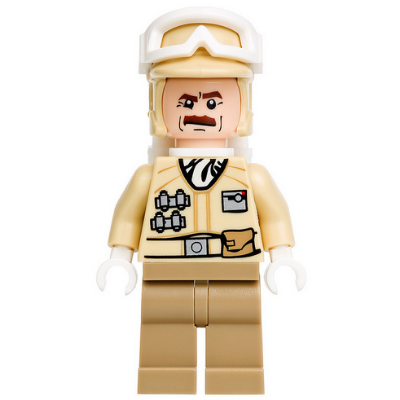 Soldat rebelle de Hoth en uniforme beige (moustache) | sw0425