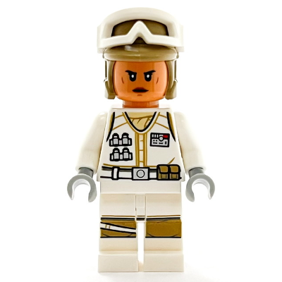 Hoth Rebel Trooper White Uniform, Dark Tan Helmet, Female | sw1188