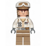 Soldat rebelle de Hoth, uniforme blanc, jambes beige foncé, sac à dos (lignes sur les joues) | sw1026
