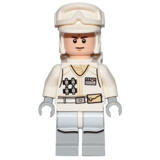 Hoth Rebel Trooper White Uniform (Frown) | sw0708