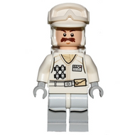 Soldat rebelle de Hoth en uniforme blanc (moustache) | sw0760