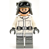 Pilote d'AT-ST impérial, Hoth - Casque avec lunettes moulées, veste blanche | sw1183