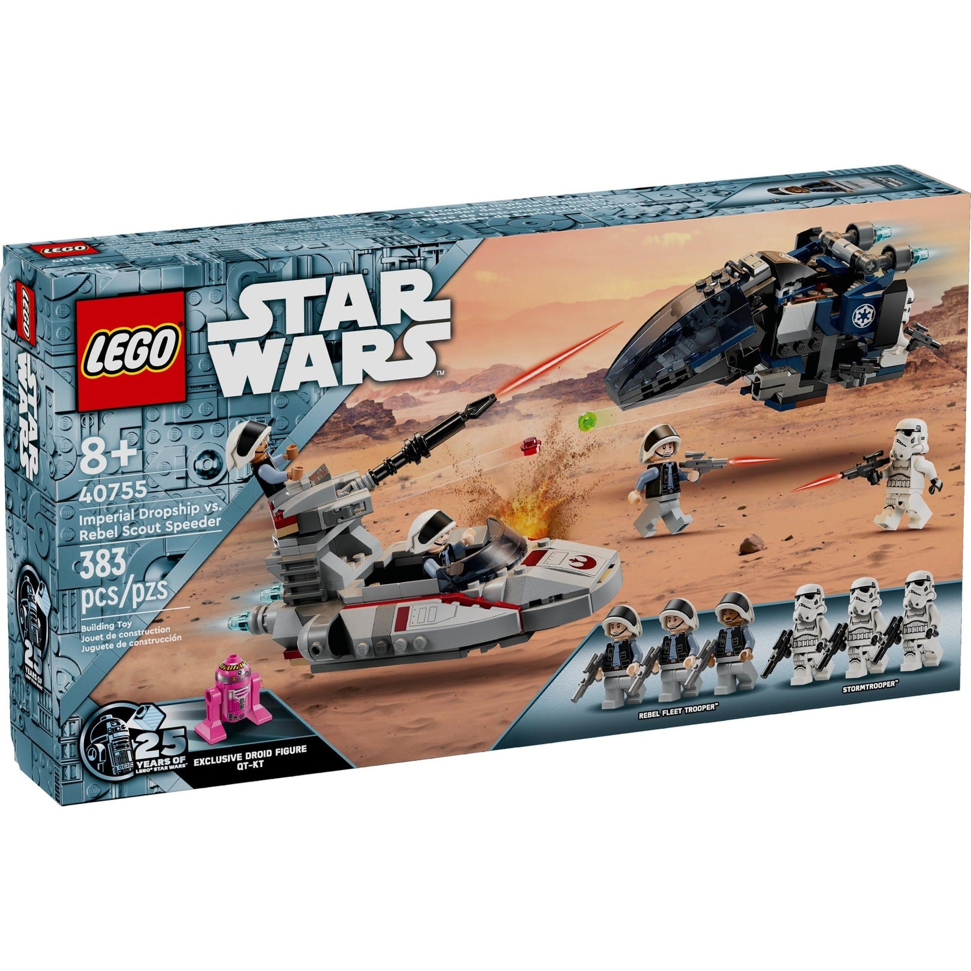 Vaisseau de transport impérial contre Speeder éclaireur rebelle | Star Wars | 40755