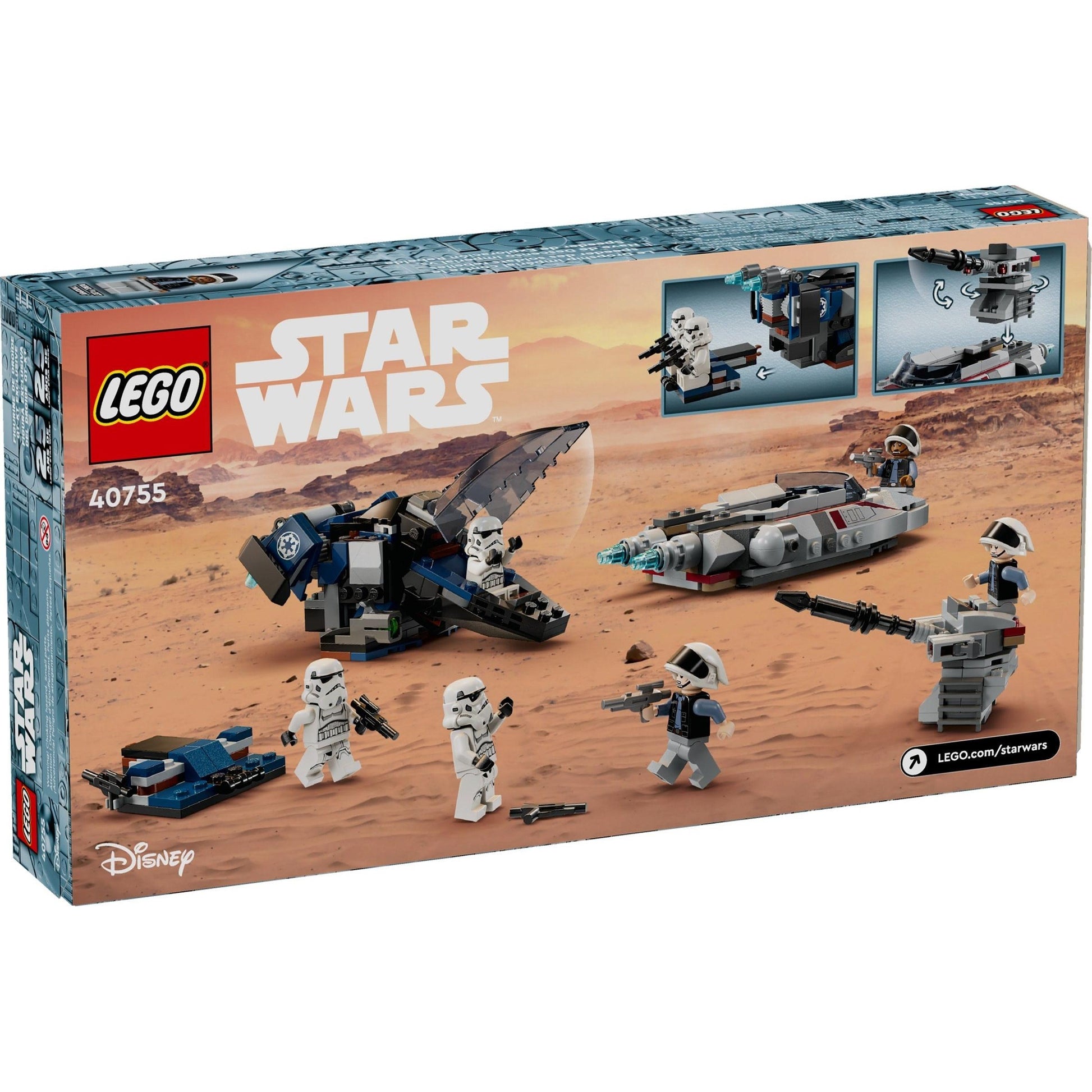 Vaisseau de transport impérial contre Speeder éclaireur rebelle | Star Wars | 40755