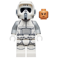 Imperial Scout Trooper, Hoth - Female, Dual Molded Helmet, Nougat Head, Smirk | sw1182