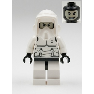 Imperial Scout Trooper - Printed Black Head, Dark Bluish Gray Torso Print | sw0005b