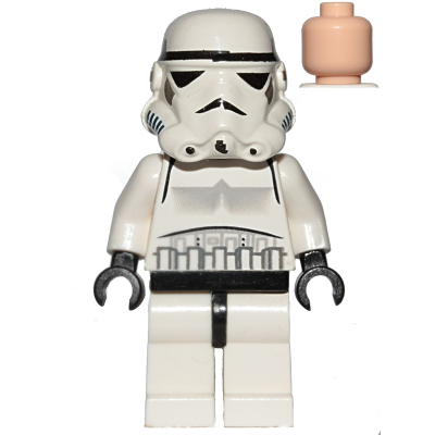 Stormtrooper impérial - Tête couleur nougat clair, casque à bouche pleine | sw0036a