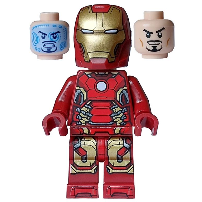 Iron Man - Armure Mark 43, Tête Nougat Clair | sh0974