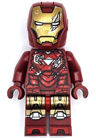Iron Man - Armure Mark 6, Visière de casque large, Dommages de combat | sh0923