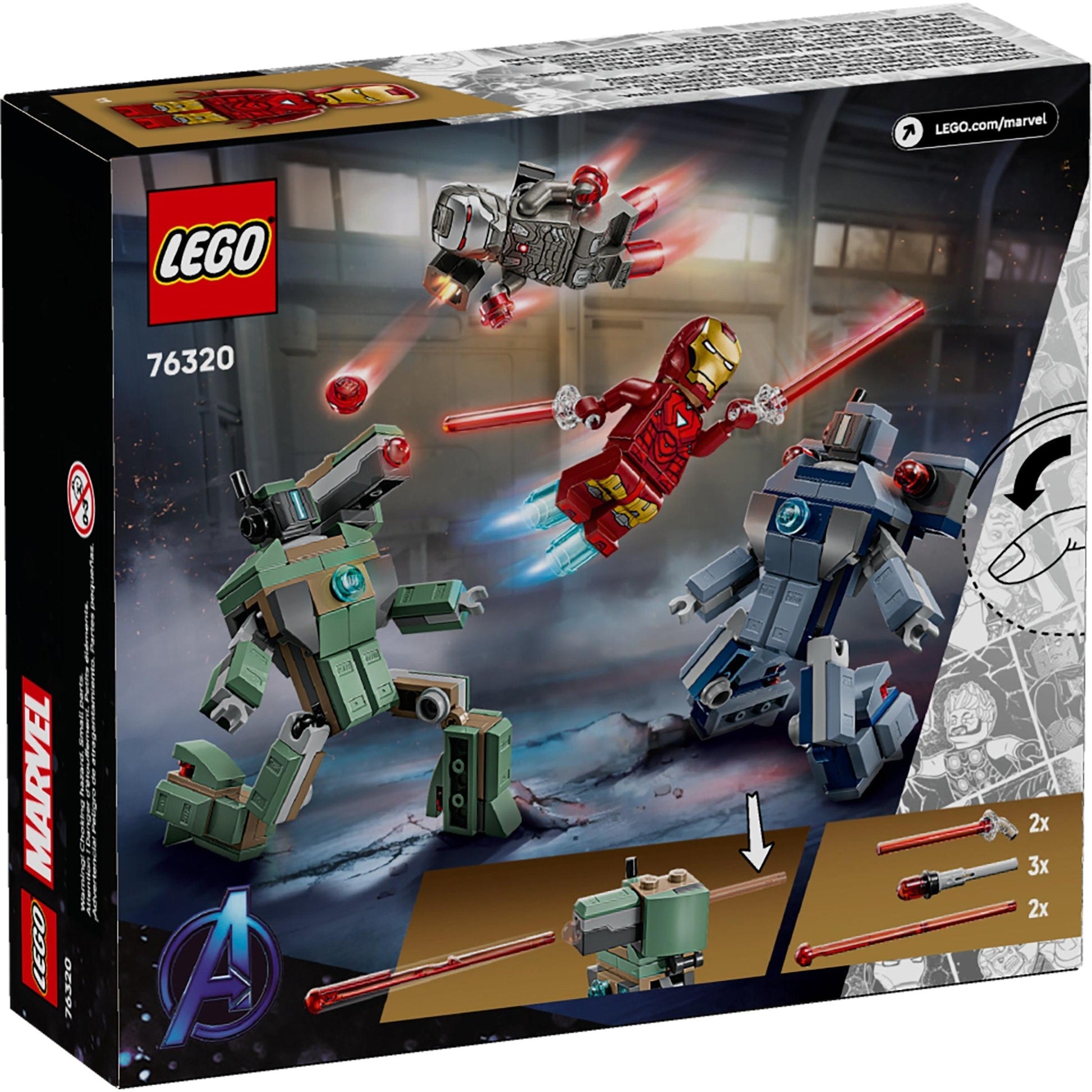 Iron Man & War Machine vs. Hammer Drones | Marvel Super Heroes | 76320