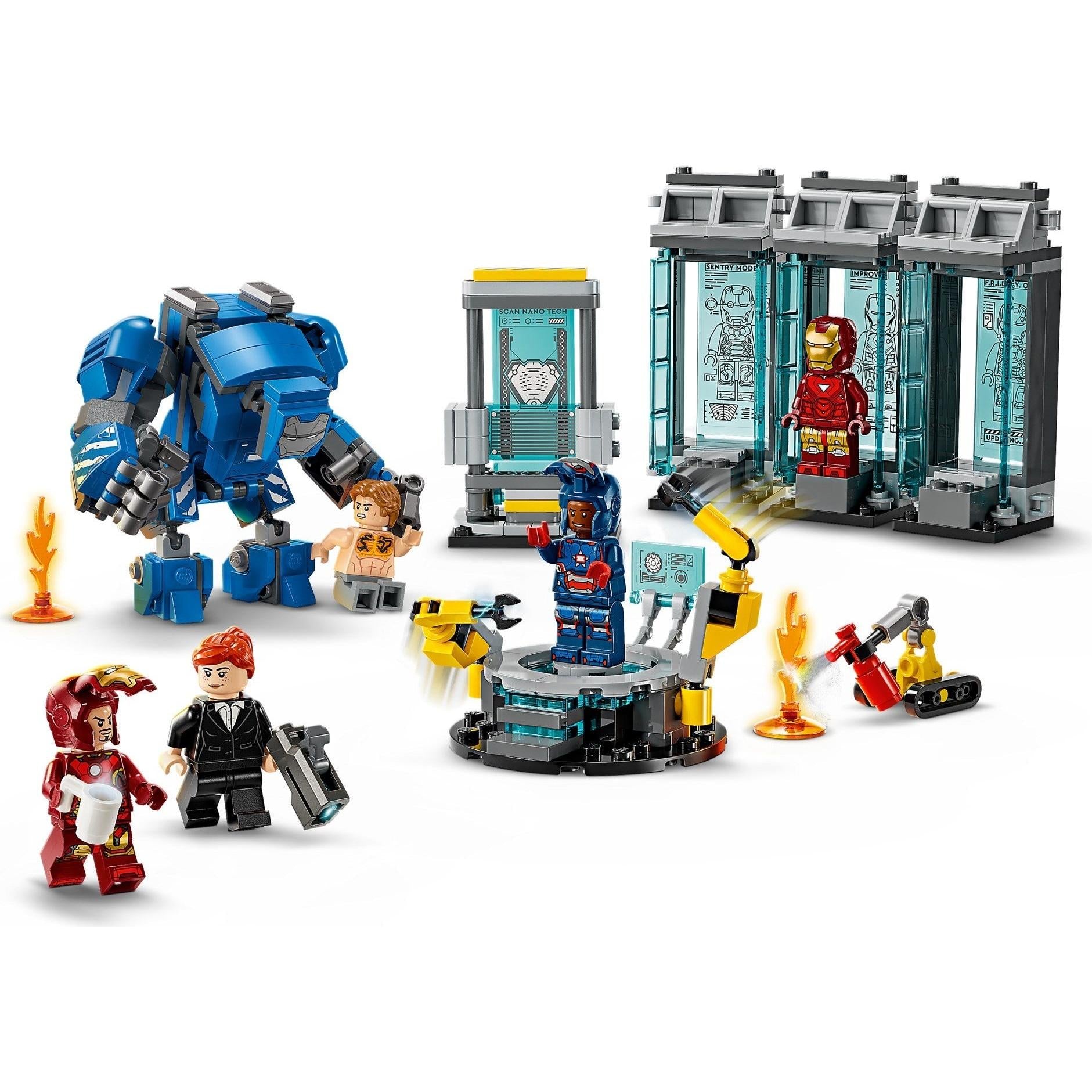 Laboratoire d'Iron Man : Salle des armures | Marvel Super Heroes | 76315