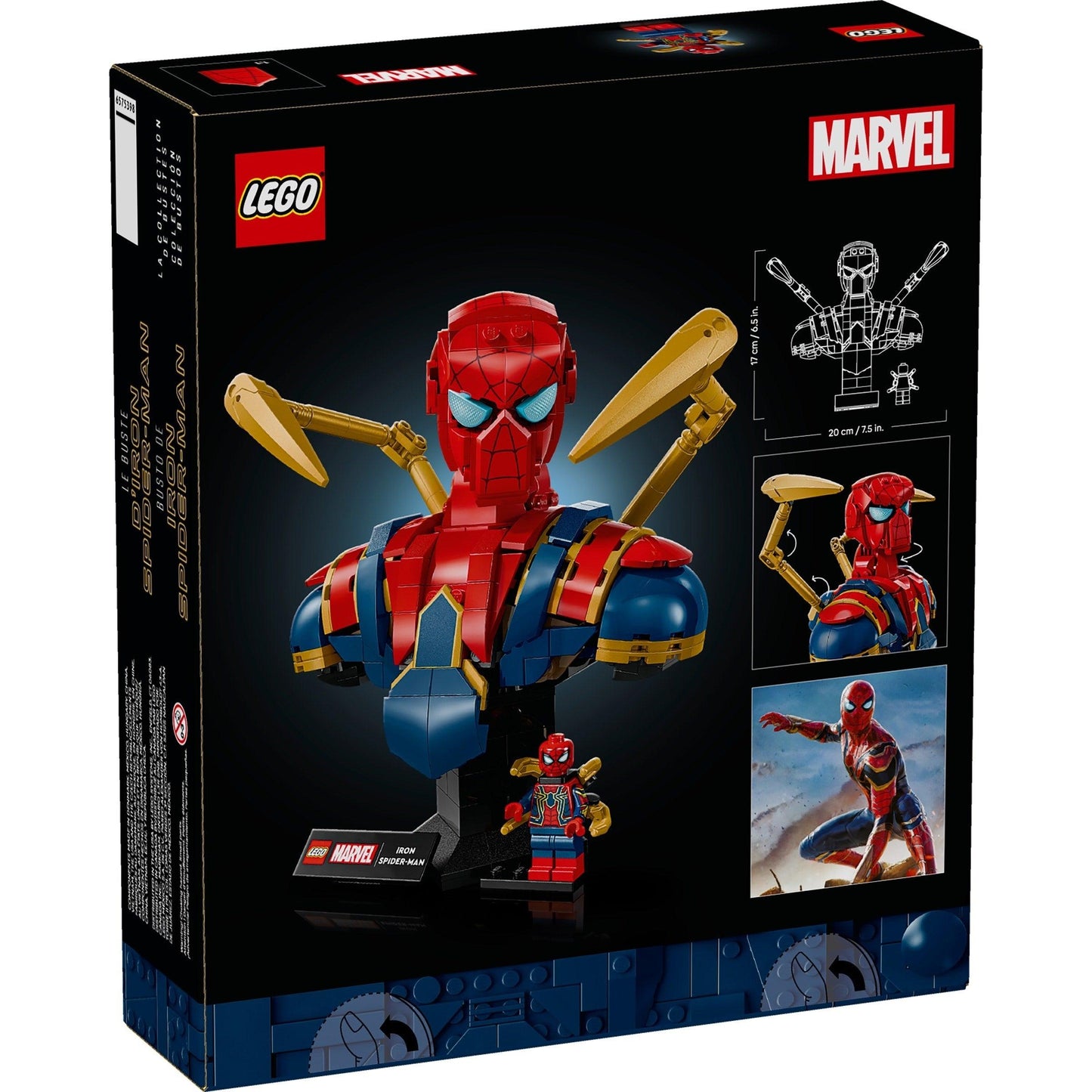 Iron Spider-Man Bust | Marvel Super Heroes | 76326