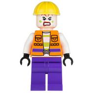 L'homme de main du Joker - Tenue de chantier, veste orange, casque jaune, jambes violettes | sh0093