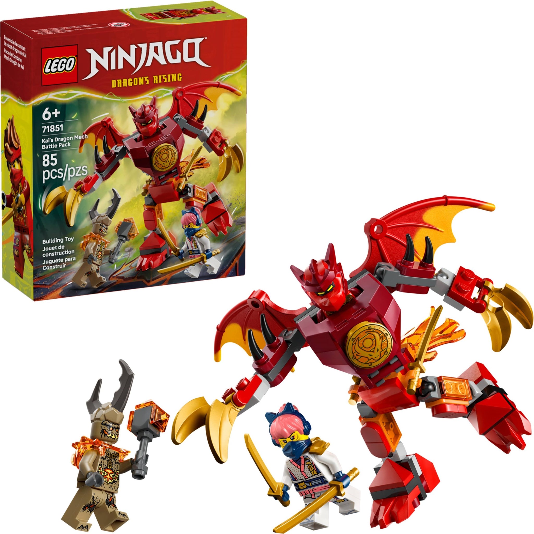 Kai's Dragon Mech Battle Pack | Ninjago | 71851