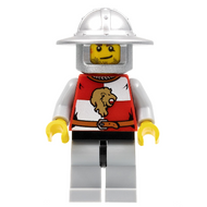Royaumes - Quartiers du Chevalier Lion, Casque à large bord, Sourire tordu et Cicatrice (Pion d'échecs) | cas513