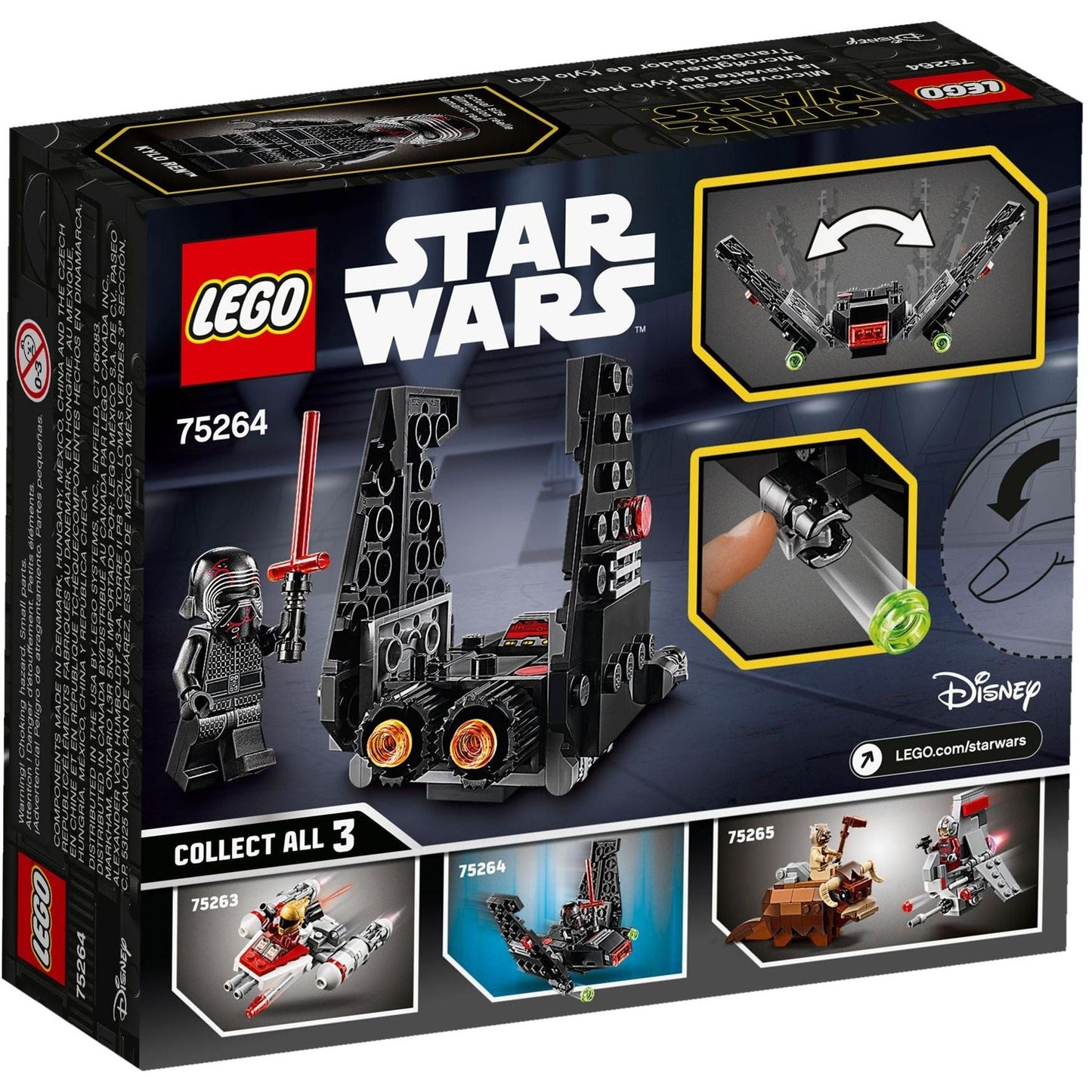 Kylo Ren's Shuttle Microfighter | Star Wars | 75264