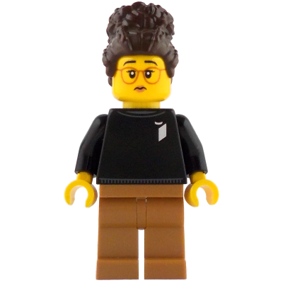 LEGO Ideas Designer - Female, Black Sweater with LEGO Ideas Logo, Medium Nougat Legs | idea239