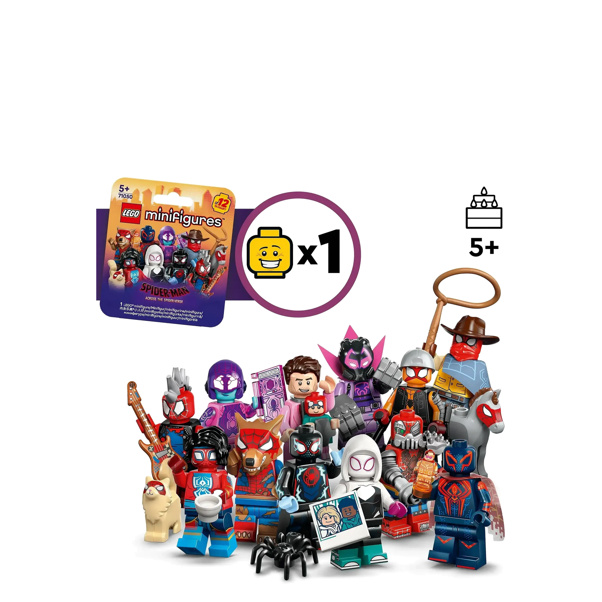 LEGO Minifigures - Spider-Man: Across the Spider-Verse Series - Sealed Box | Collectable Minifigures | 71050